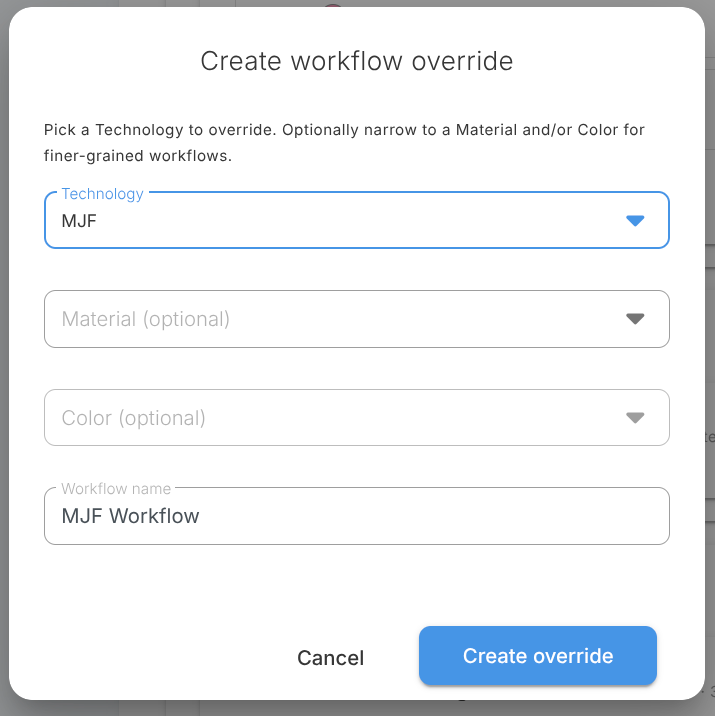 Editing workflow stages